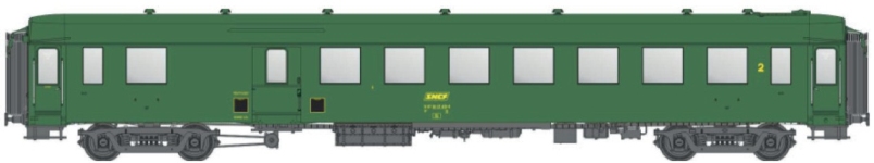 L.S. Models MW40961 - H0 - Halbgepäckwagen OCEM 2. Kl., SNCF, Ep. IV